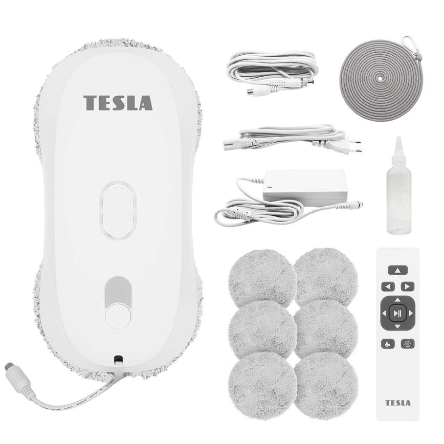 TESLA Electronics RoboStar - čistilec oken z razprševanjem vode 72W/230V/500 mAh + daljinski upravljalnik