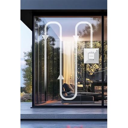 TESLA Electronics RoboStar - Pametni čistilec oken z razpršilcem vode 72W/230V/650 mAh Wi-Fi + Daljinski upravljalnik