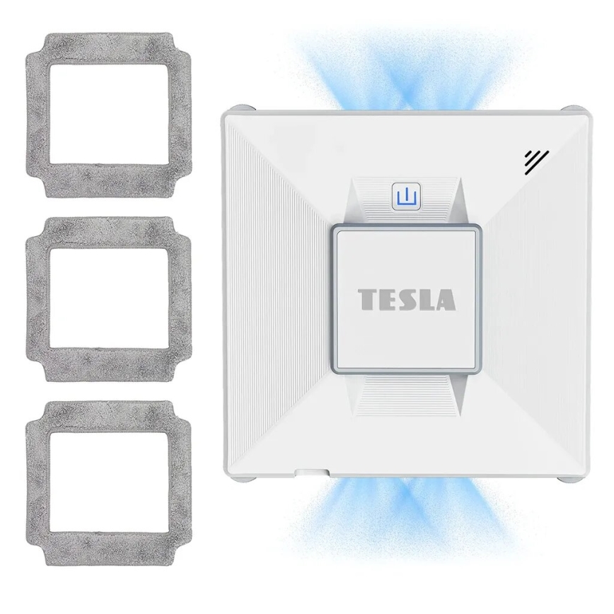 TESLA Electronics RoboStar - Pametni čistilec oken z razpršilcem vode 72W/230V/650 mAh Wi-Fi + Daljinski upravljalnik