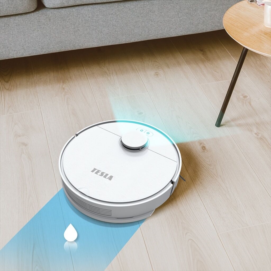 TESLA Electronics RoboStar - Pametni robotski sesalnik 2v1 2550 mAh Wi-Fi bela