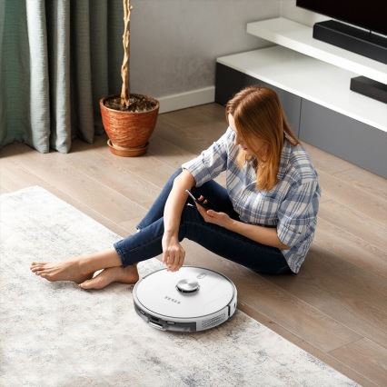 TESLA Electronics RoboStar - Pametni robotski sesalnik 2v1 2600 mAh Wi-Fi bela