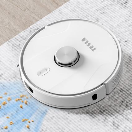 TESLA Electronics RoboStar - Pametni robotski sesalnik 2v1 2600 mAh Wi-Fi bela