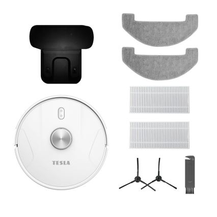 TESLA Electronics RoboStar - Pametni robotski sesalnik 2v1 2600 mAh Wi-Fi bela