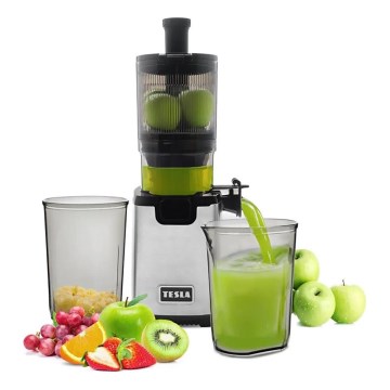 TESLA Electronics SlowJuicer Deluxe - Počasni sokovnik 250W/230V nerjaveče jeklo