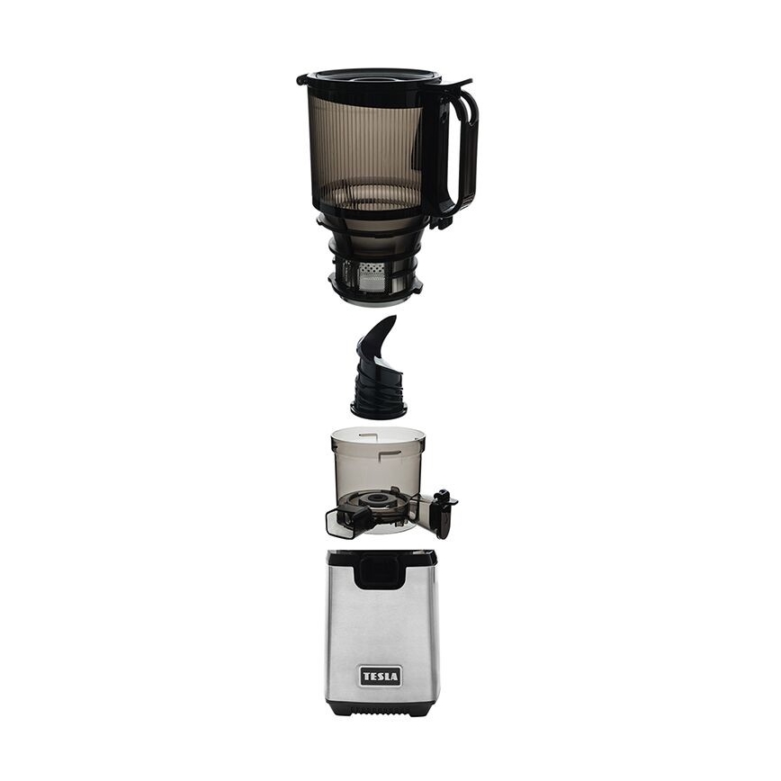 TESLA Electronics SlowJuicer Deluxe - Počasni sokovnik 250W/230V nerjaveče jeklo