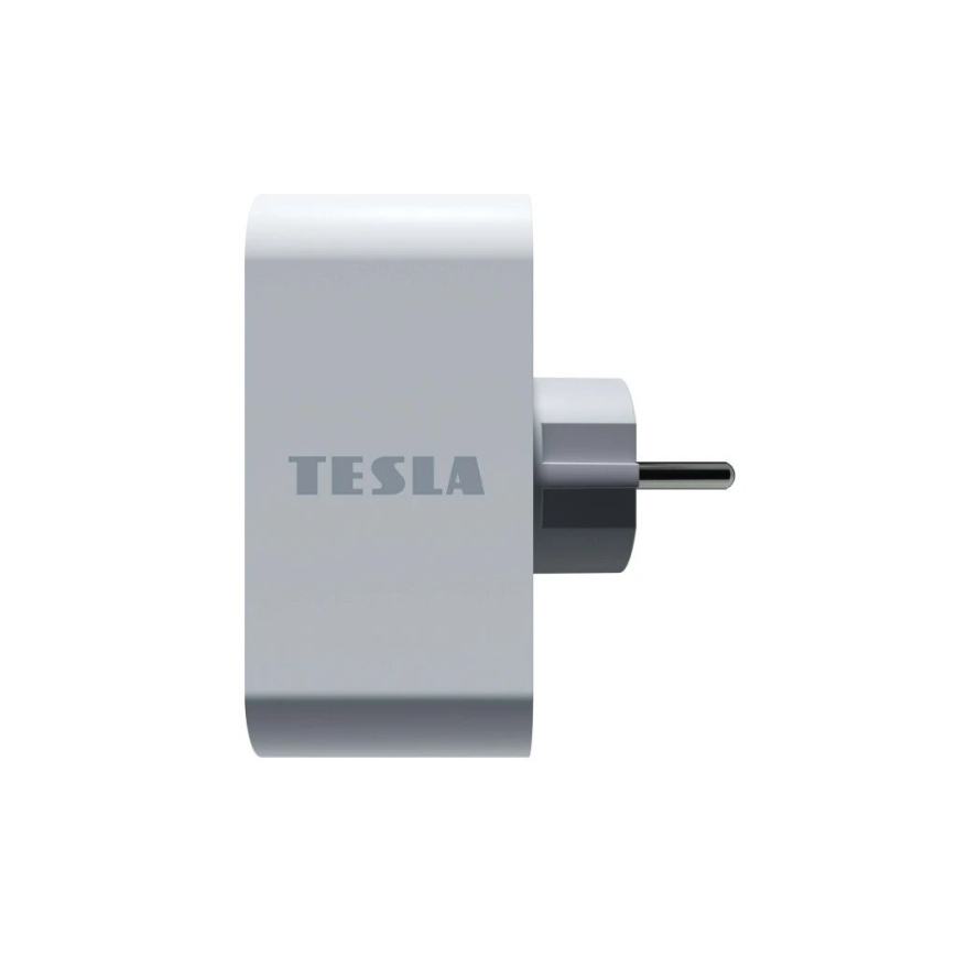 TESLA Smart - Pametna vtičnica splitter 2x16A/230V Tip F Wi-Fi Tuya
