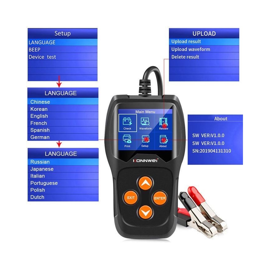 Tester akumulatorja 12V