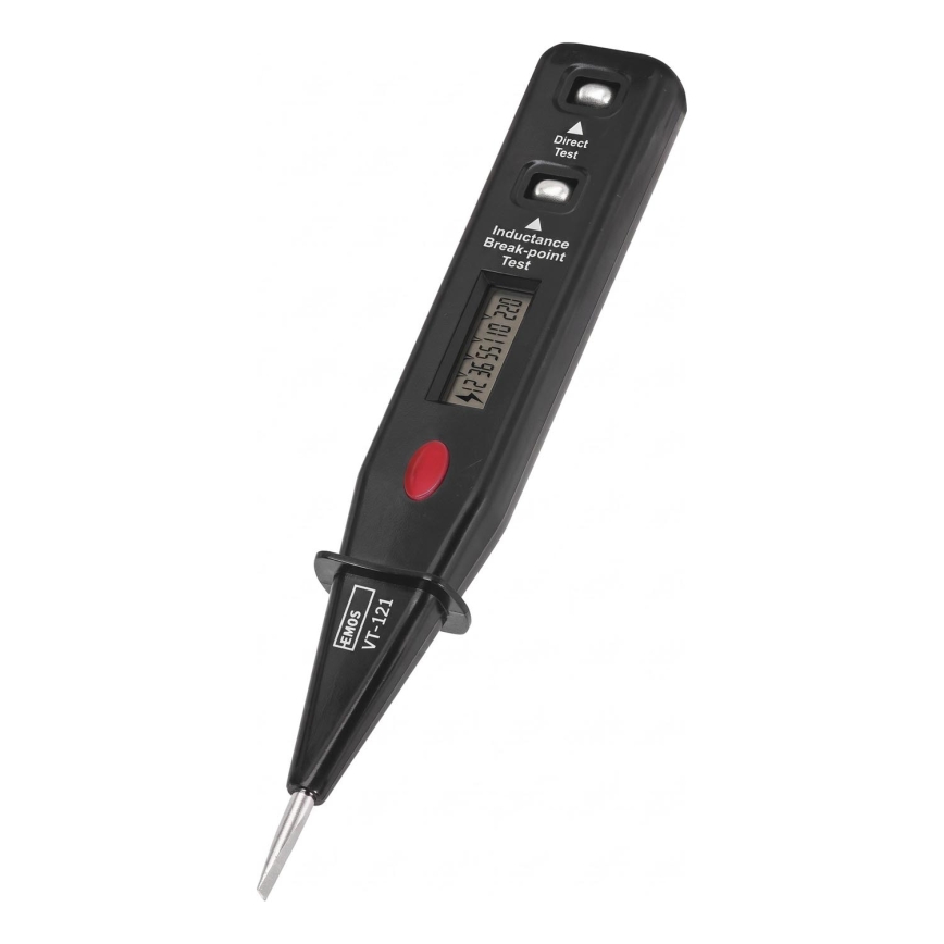 Tester napetosti VT-121 12-250V črne barve