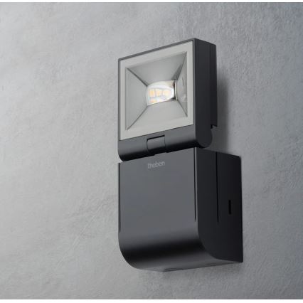 theben - LED stenski reflektor LED/10W/230V črna IP55