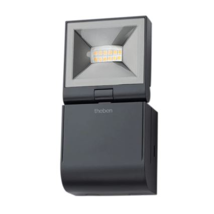 theben - LED stenski reflektor LED/10W/230V črna IP55