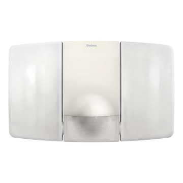 theben - stenski LED reflektor s senzorjem 2xLED/10W/230V bela IP55