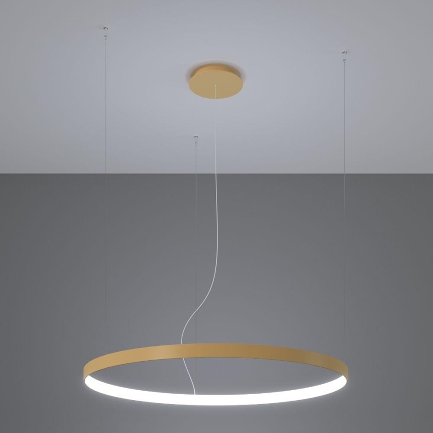 Thoro TH.181 - LED  Lestenec na vrvici RIO LED /50W/230V CRI 95 4000K pr. 78 cm zlata