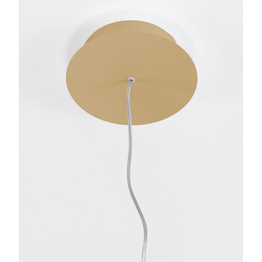 Thoro TH.216 - LED Lestenec na vrvici RIO LED/30W/230V CRI 90 3000K pr. 55 cm zlata