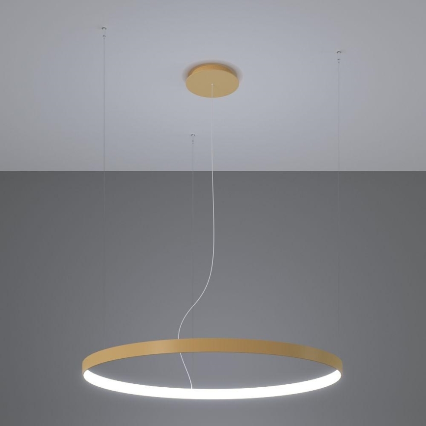 Thoro TH.217 - LED Lestenec na vrvici RIO LED/30W/230V CRI 95 4000K pr. 55 cm zlata