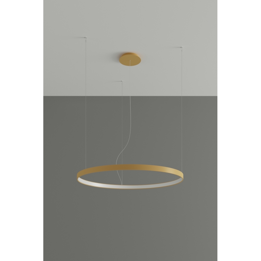 Thoro TH.217 - LED Lestenec na vrvici RIO LED/30W/230V CRI 95 4000K pr. 55 cm zlata
