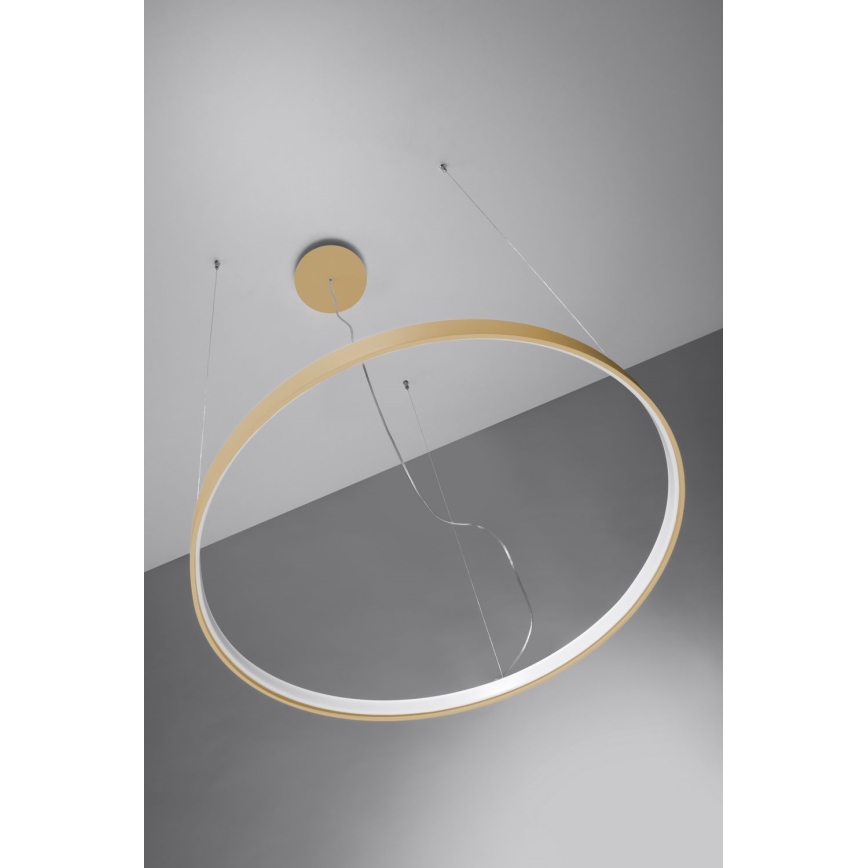 Thoro TH.217 - LED Lestenec na vrvici RIO LED/30W/230V CRI 95 4000K pr. 55 cm zlata