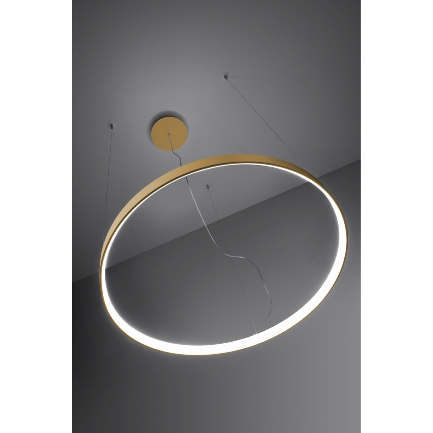 Thoro TH.217 - LED Lestenec na vrvici RIO LED/30W/230V CRI 95 4000K pr. 55 cm zlata