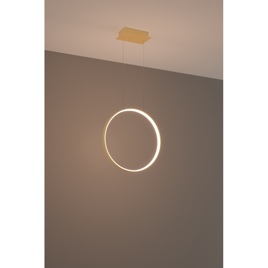 Thoro TH.220 - LED Lestenec na vrvici RIO LED/30W/230V CRI 90 3000K pr. 55 cm zlata