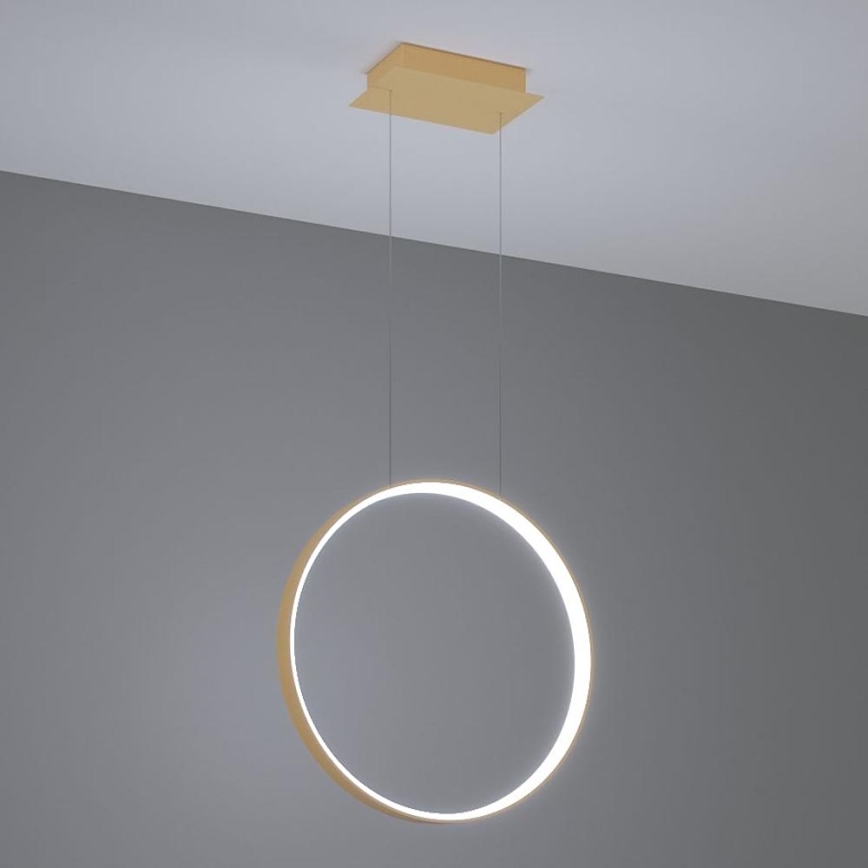 Thoro TH.221 - LED Lestenec na vrvici RIO LED/30W/230V CRI 95 4000K pr. 55 cm zlata