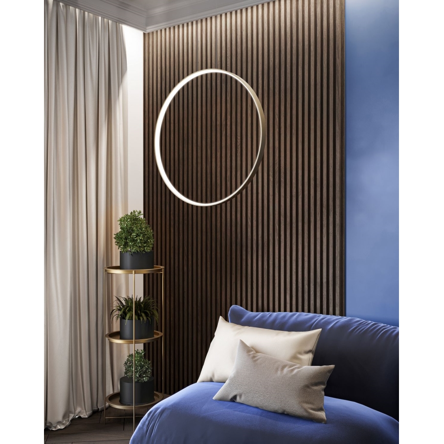 Thoro TH.221 - LED Lestenec na vrvici RIO LED/30W/230V CRI 95 4000K pr. 55 cm zlata