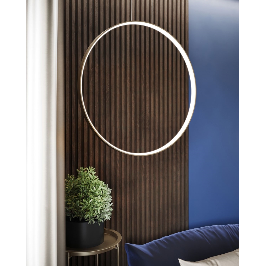 Thoro TH.221 - LED Lestenec na vrvici RIO LED/30W/230V CRI 95 4000K pr. 55 cm zlata