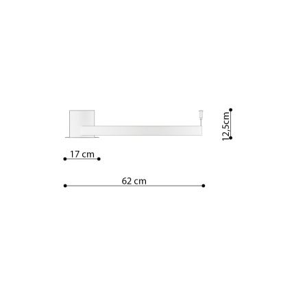Thoro TH.222 - LED Stropna svetilka RIO LED/30W/230V CRI 90 3000K pr. 55 cm zlata