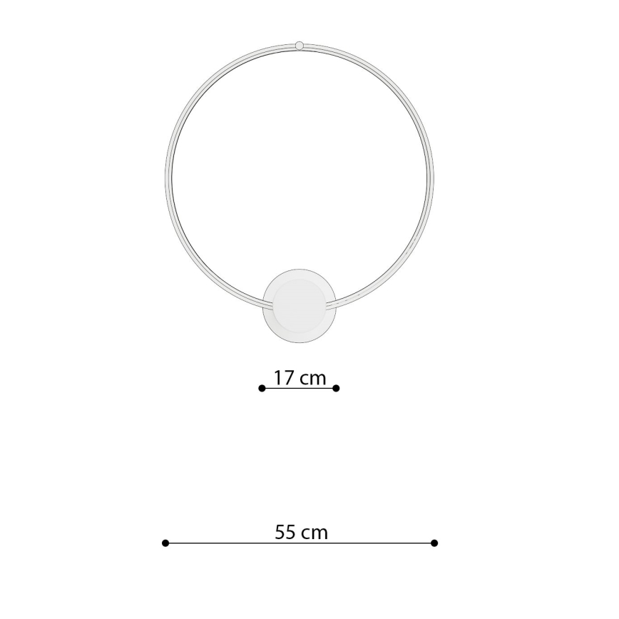 Thoro TH.223 - LED Stropna svetilka RIO LED/30W/230V CRI 95 4000K pr. 55 cm zlata
