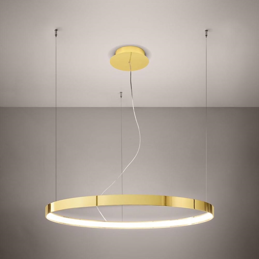 Thoro TH.246 - LED Lestenec na vrvici RIO LED/50W/230V CRI 90 3000K pr. 78 cm zlata