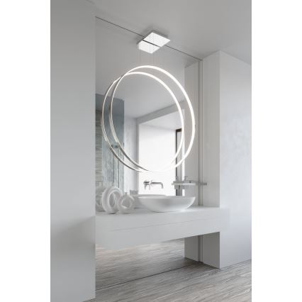 Thoro TH.249 - LED Lestenec na vrvici RIO LED/50W/230V CRI 90 4000K pr. 78 cm sijajni krom