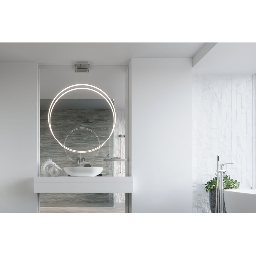 Thoro TH.249 - LED Lestenec na vrvici RIO LED/50W/230V CRI 90 4000K pr. 78 cm sijajni krom