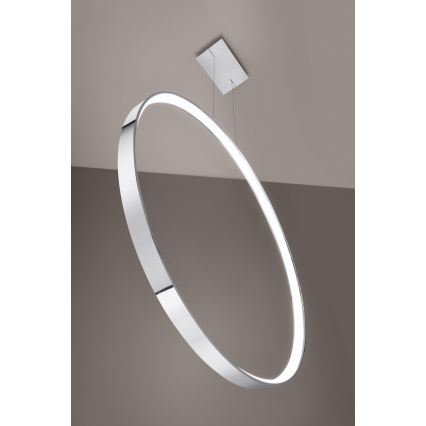 Thoro TH.249 - LED Lestenec na vrvici RIO LED/50W/230V CRI 90 4000K pr. 78 cm sijajni krom