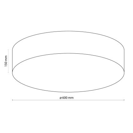 TK Lighting 1584 - Stropna svetilka RONDO 4xE27/15W/230V