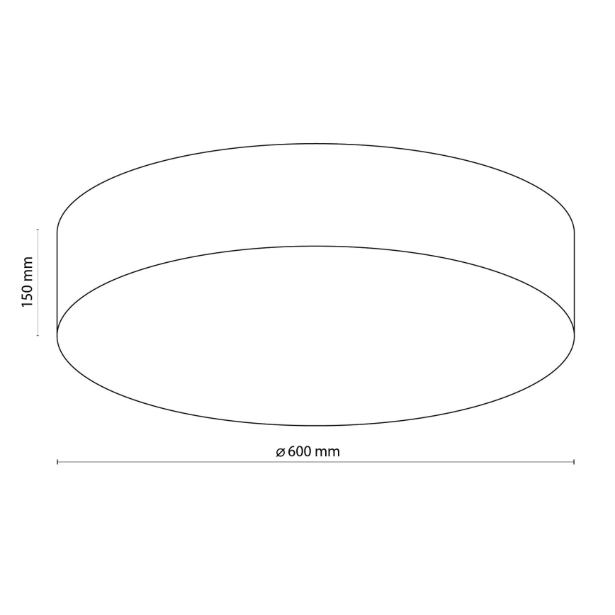 TK Lighting 1584 - Stropna svetilka RONDO 4xE27/15W/230V