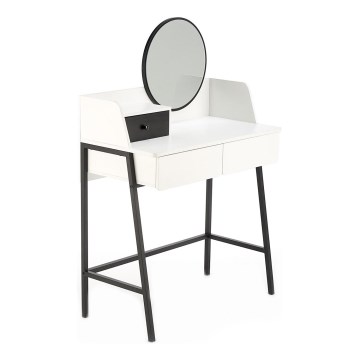 Toaletna miza AGNES 120x80 cm bela/črna