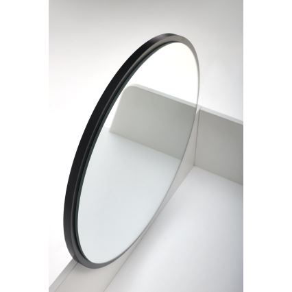 Toaletna miza AGNES 120x80 cm bela/črna