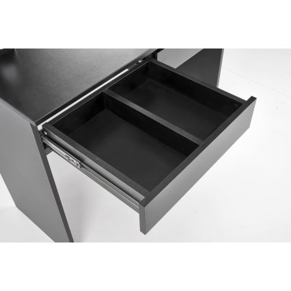 Toaletna miza AMORIO 94x43 cm črna