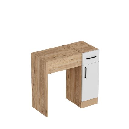 Toaletna miza INCI 108,8x77 cm bor atlantic/bela