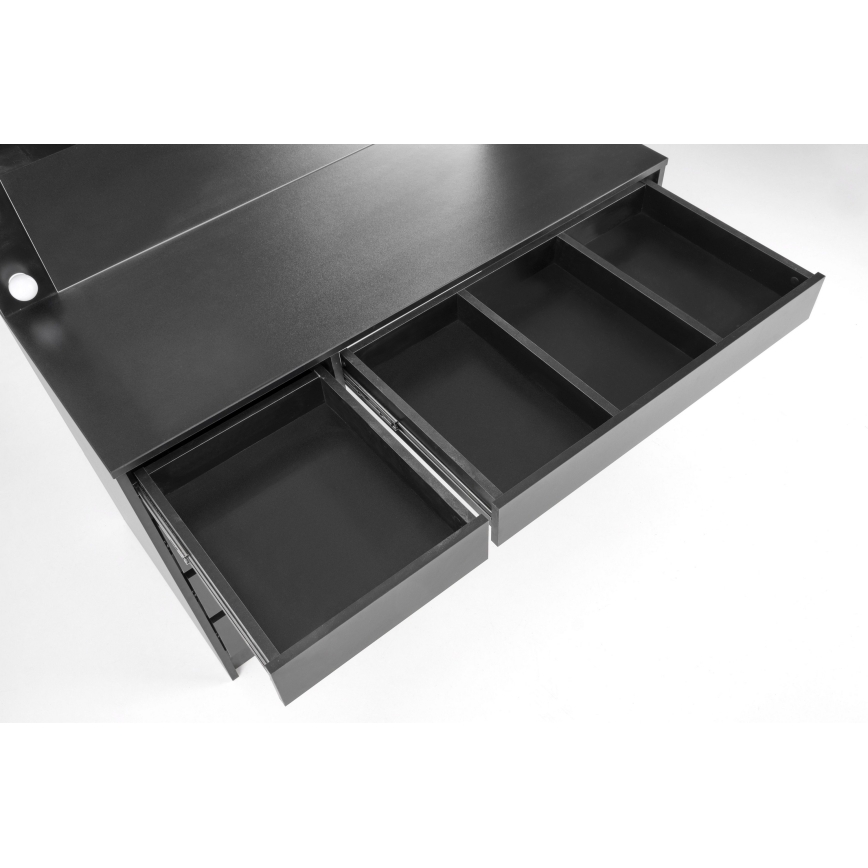 Toaletna mizica AMORIO črna