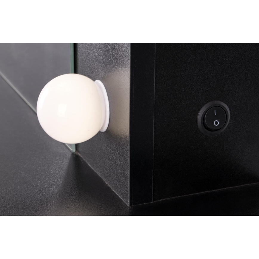 Toaletna mizica AMORIO črna