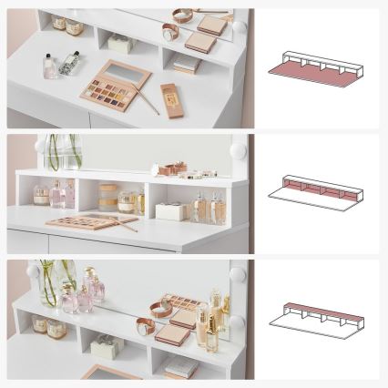 Toaletna mizica HATOR, bela