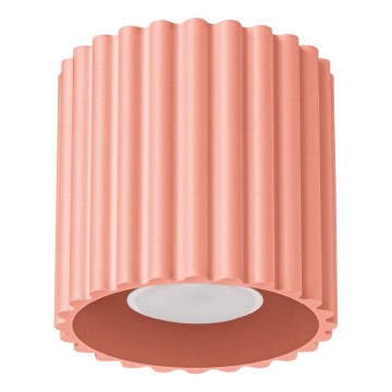 Točkovna svetilka AURA 1xGU10/10W/230V, premer 10 cm, rožnata