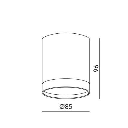 Točkovna svetilka OH12 1xGX53/35W/230V 9,6 cm bela