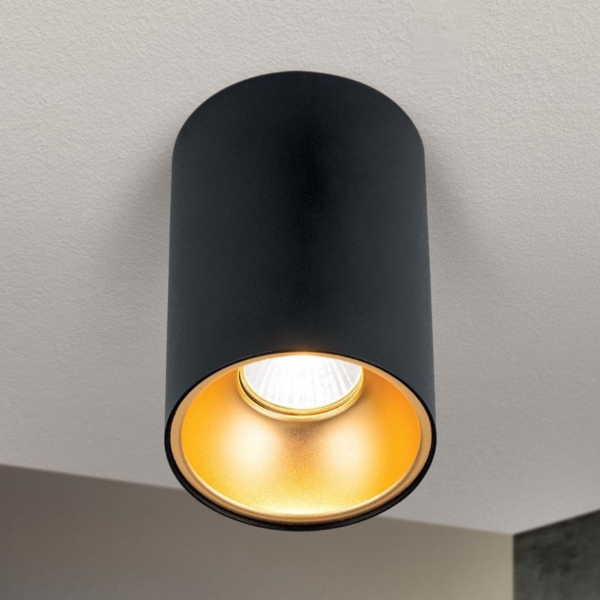 Točkovna svetilka STARLIGHT 1xGU10/50W/230V črna/zlata