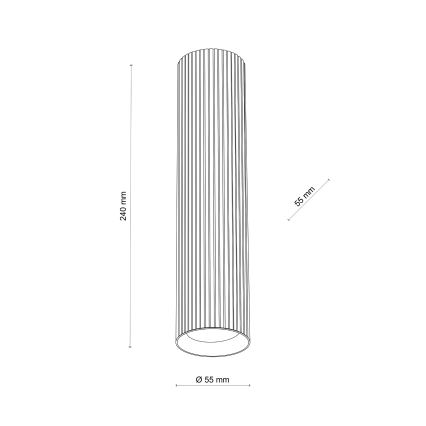 Točkovna svetilka TUNE L 1xGU10/10W/230V 24 cm rjava
