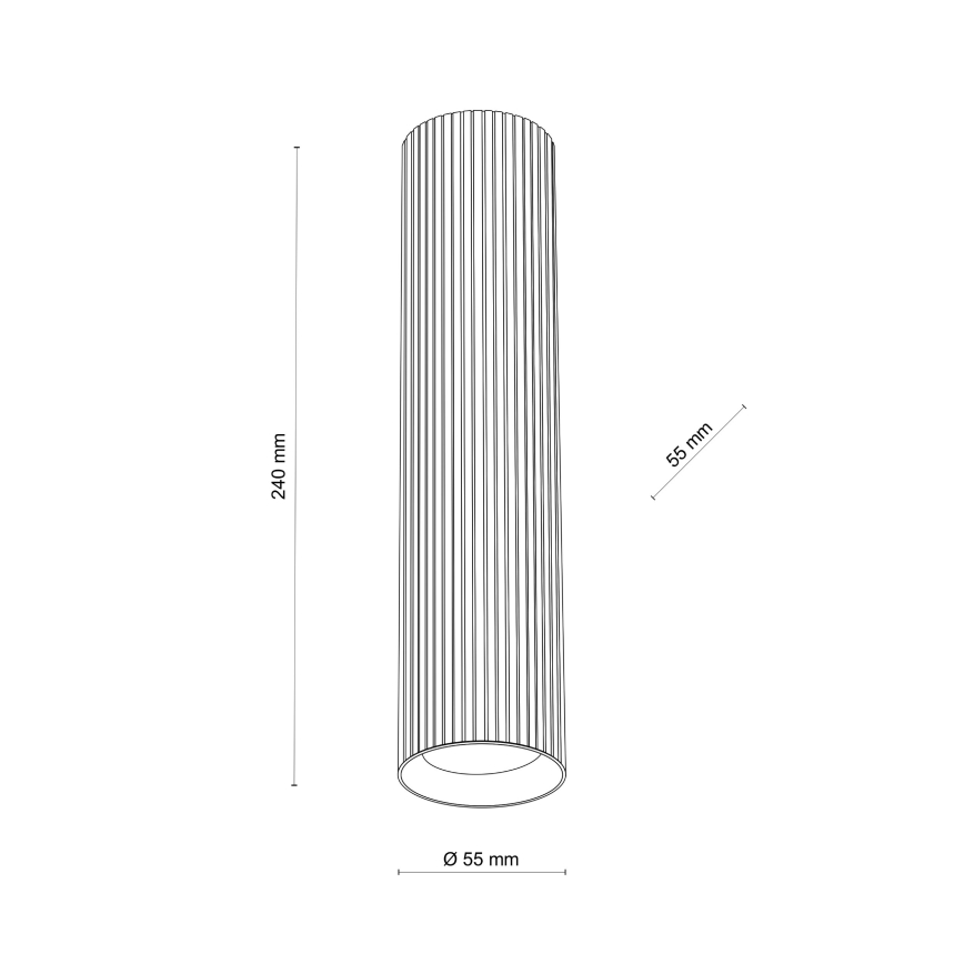Točkovna svetilka TUNE L 1xGU10/10W/230V 24 cm rjava