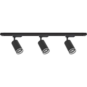 Točkovna svetilka v tirnem sistemu PIPE 3xGU10/10W/230V črna