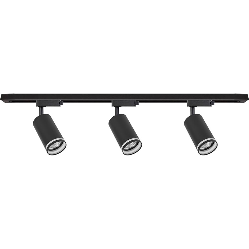 Točkovna svetilka v tirnem sistemu PIPE 3xGU10/10W/230V črna