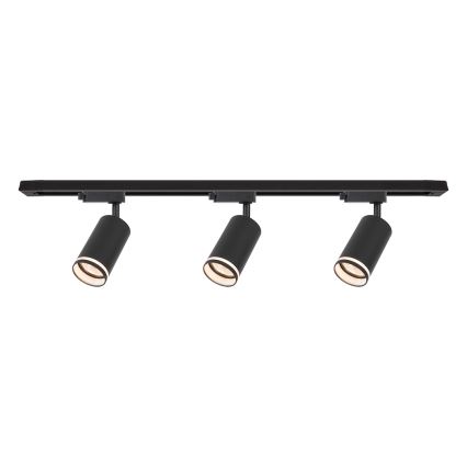 Točkovna svetilka v tirnem sistemu PIPE 3xGU10/10W/230V črna