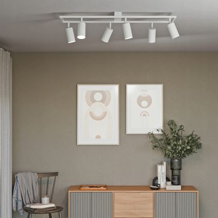 Točkovno svetilo 6xGU10/30W/230V belo