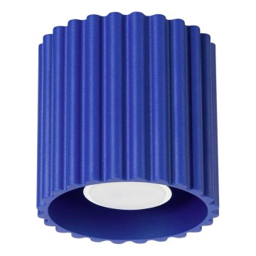 Točkovno svetilo AURA 1xGU10/10W/230V 10 cm modro